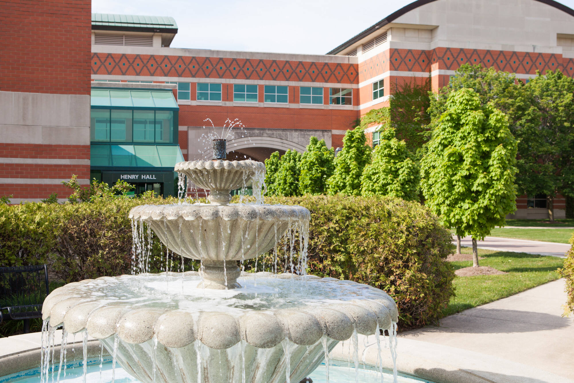Henry Hall and fountain